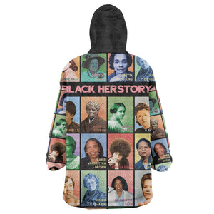 Afro Black Herstory Wearable Blanket Hoodie African Women History