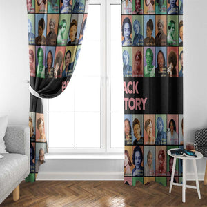 Afro Black Herstory Window Curtain African Women History