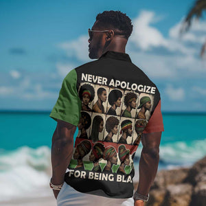 Never Apologize for Being Black Hawaiian Shirt African Pride