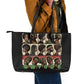 Never Apologize for Being Black Leather Tote Bag African Pride