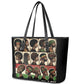 Never Apologize for Being Black Leather Tote Bag African Pride