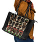 Never Apologize for Being Black Leather Tote Bag African Pride