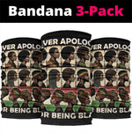 Never Apologize for Being Black Neck Gaiter African Pride DT03