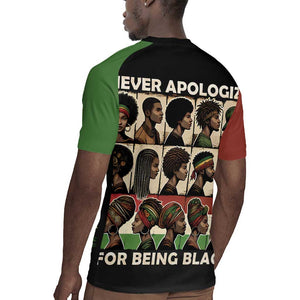 Never Apologize for Being Black Rugby Jersey African Pride