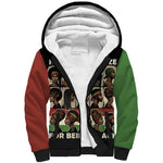 Never Apologize for Being Black Sherpa Hoodie African Pride