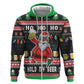 Ho Ho Ho Hold My Beer Santa Afro Hoodie Christmas Beer