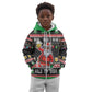 Ho Ho Ho Hold My Beer Santa Afro Kid Hoodie Christmas Beer