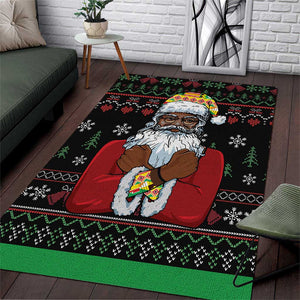 Santa Claus African Christmas Area Rug Traditional Costume