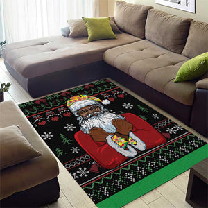 Santa Claus African Christmas Area Rug Traditional Costume