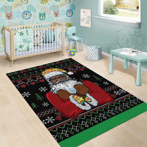 Santa Claus African Christmas Area Rug Traditional Costume