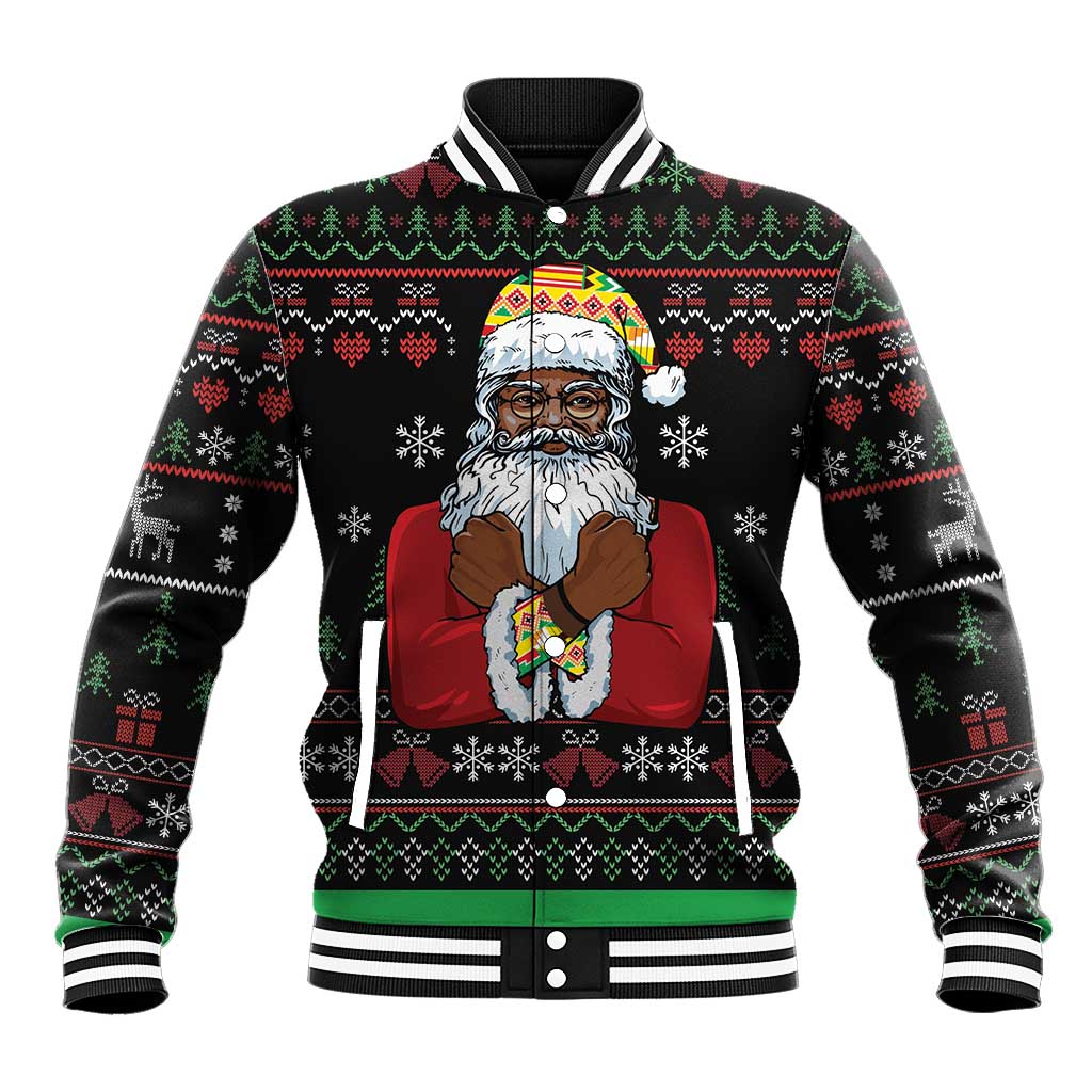 Santa Claus African Christmas Baseball Jacket Traditional Costume