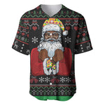 Santa Claus African Christmas Baseball Jersey Traditional Costume