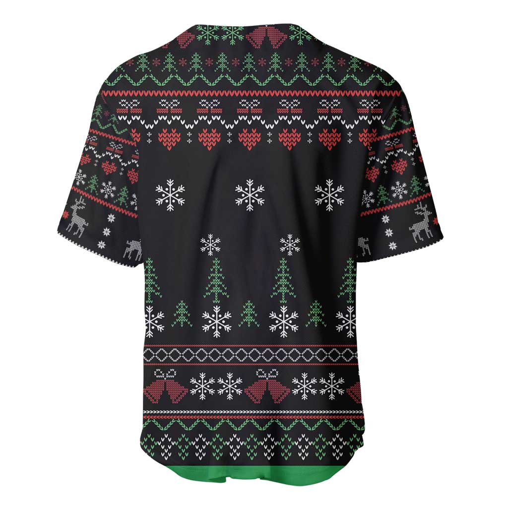 Santa Claus African Christmas Baseball Jersey Traditional Costume