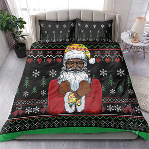 Santa Claus African Christmas Bedding Set Traditional Costume