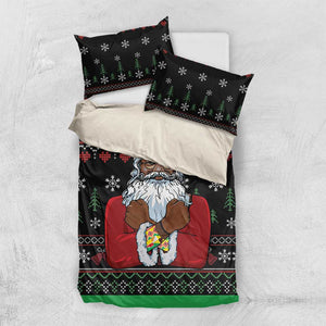 Santa Claus African Christmas Bedding Set Traditional Costume