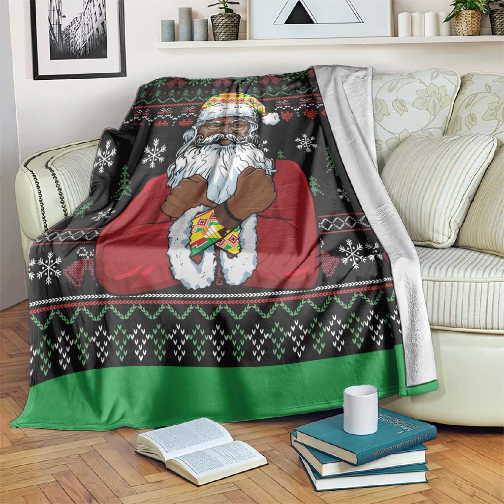 Santa Claus African Christmas Blanket Traditional Costume