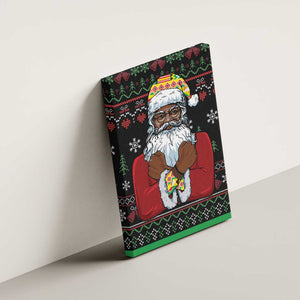 Santa Claus African Christmas Canvas Wall Art Traditional Costume