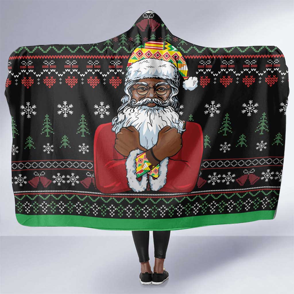 Santa Claus African Christmas Hooded Blanket Traditional Costume