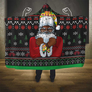 Santa Claus African Christmas Hooded Blanket Traditional Costume