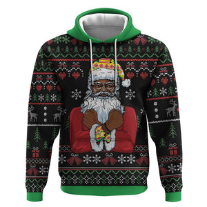 Santa Claus African Christmas Hoodie Traditional Costume