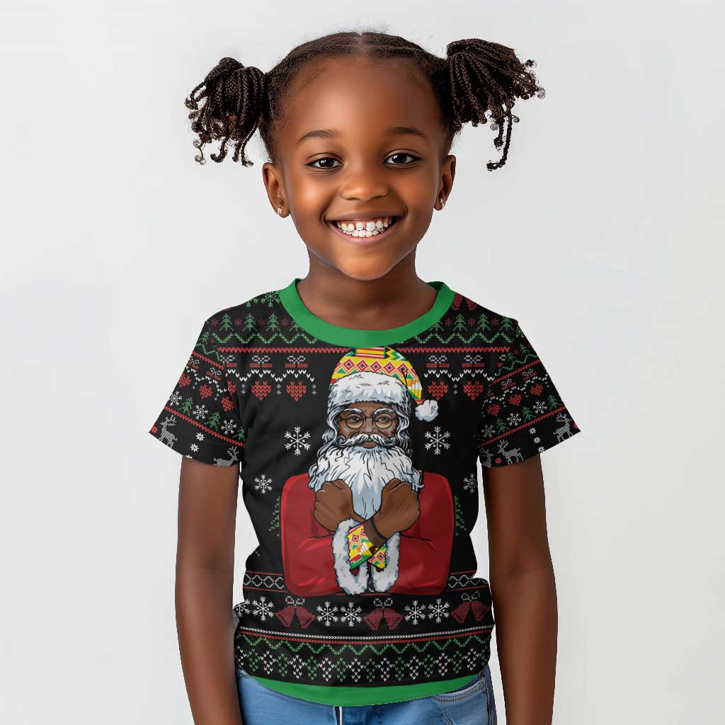 Santa Claus African Christmas Kid T shirt Traditional Costume