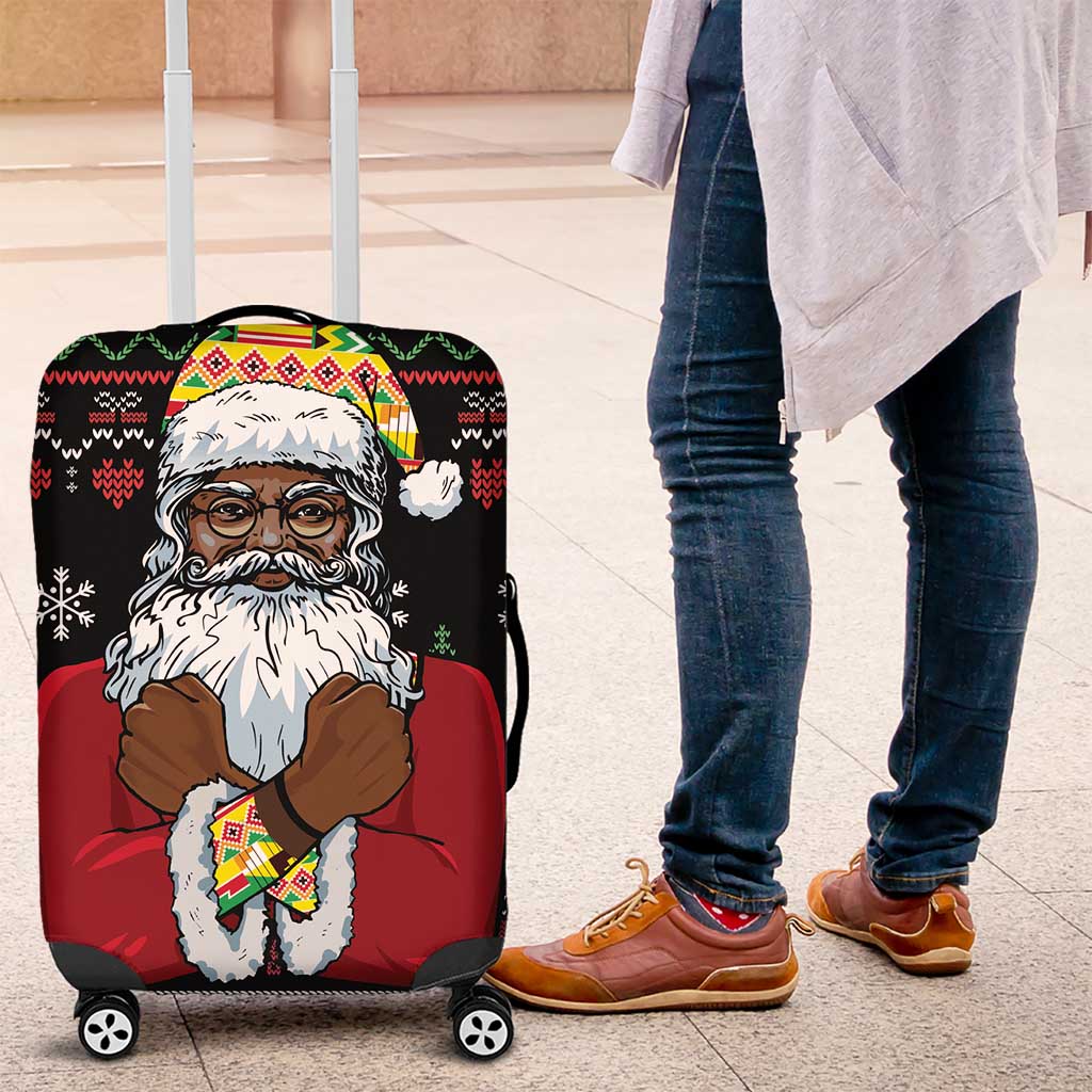 Santa Claus African Christmas Luggage Cover Traditional Costume