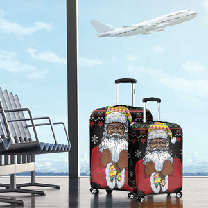 Santa Claus African Christmas Luggage Cover Traditional Costume