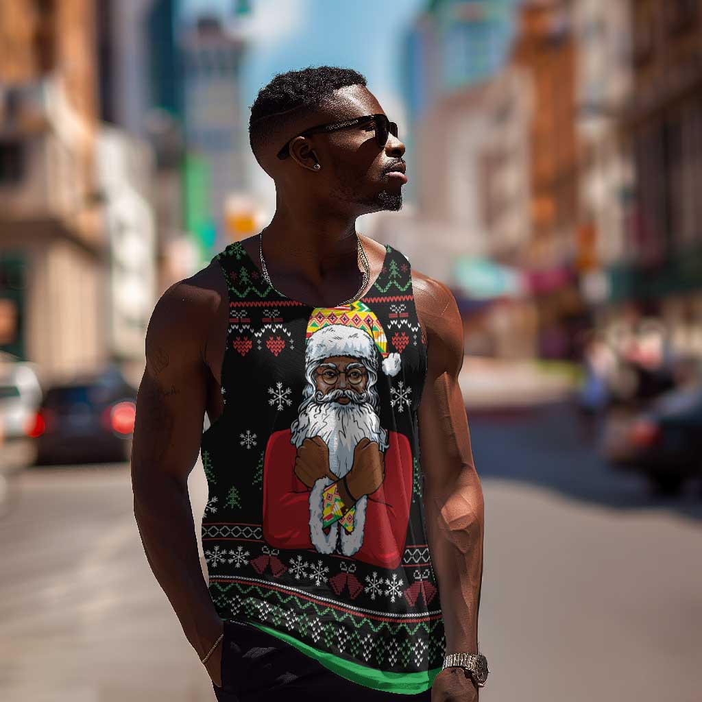 Santa Claus African Christmas Men Tank Top Traditional Costume