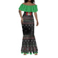 Santa Claus African Christmas Mermaid Dress Traditional Costume