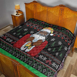 Santa Claus African Christmas Quilt Traditional Costume