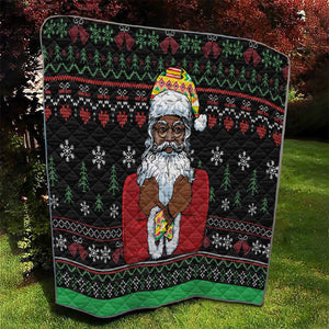 Santa Claus African Christmas Quilt Traditional Costume