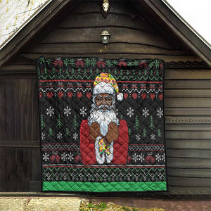 Santa Claus African Christmas Quilt Traditional Costume