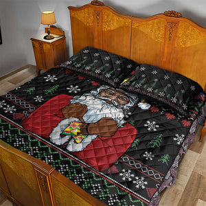 Santa Claus African Christmas Quilt Bed Set Traditional Costume