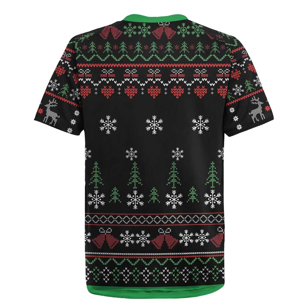 Santa Claus African Christmas Rugby Jersey Traditional Costume