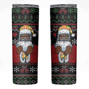 Santa Claus African Christmas Skinny Tumbler Traditional Costume