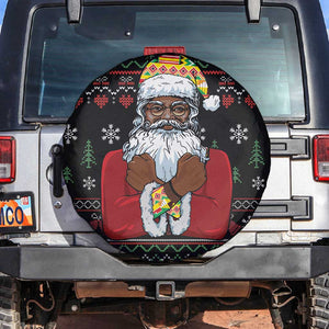 Santa Claus African Christmas Spare Tire Cover Traditional Costume