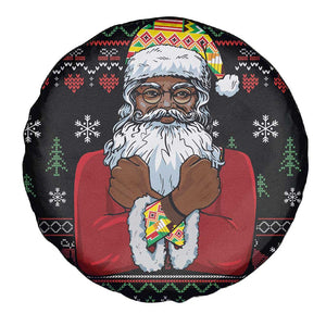 Santa Claus African Christmas Spare Tire Cover Traditional Costume