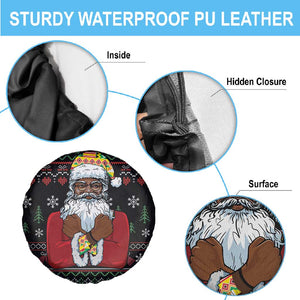 Santa Claus African Christmas Spare Tire Cover Traditional Costume