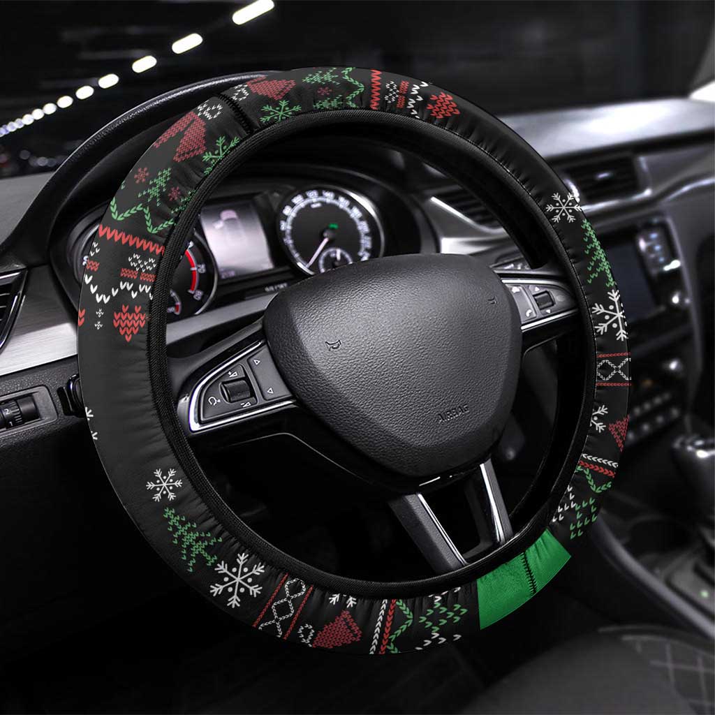 Santa Claus African Christmas Steering Wheel Cover Traditional Costume