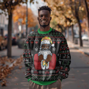 Santa Claus African Christmas Sweatshirt Traditional Costume