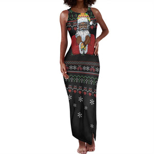 Santa Claus African Christmas Tank Maxi Dress Traditional Costume