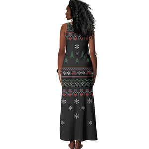 Santa Claus African Christmas Tank Maxi Dress Traditional Costume