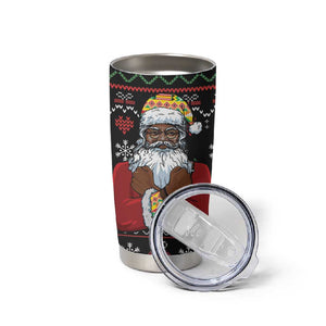 Santa Claus African Christmas Tumbler Cup Traditional Costume