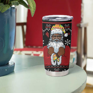 Santa Claus African Christmas Tumbler Cup Traditional Costume