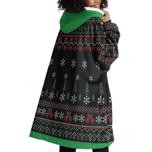 Santa Claus African Christmas Wearable Blanket Hoodie Traditional Costume