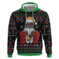 Santa Claus African Christmas Zip Hoodie Traditional Costume