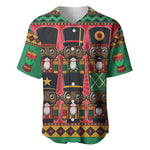 Black Nutcrackers Baseball Jersey Afro Christmas