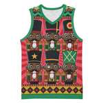 Black Nutcrackers Basketball Jersey Afro Christmas DT03