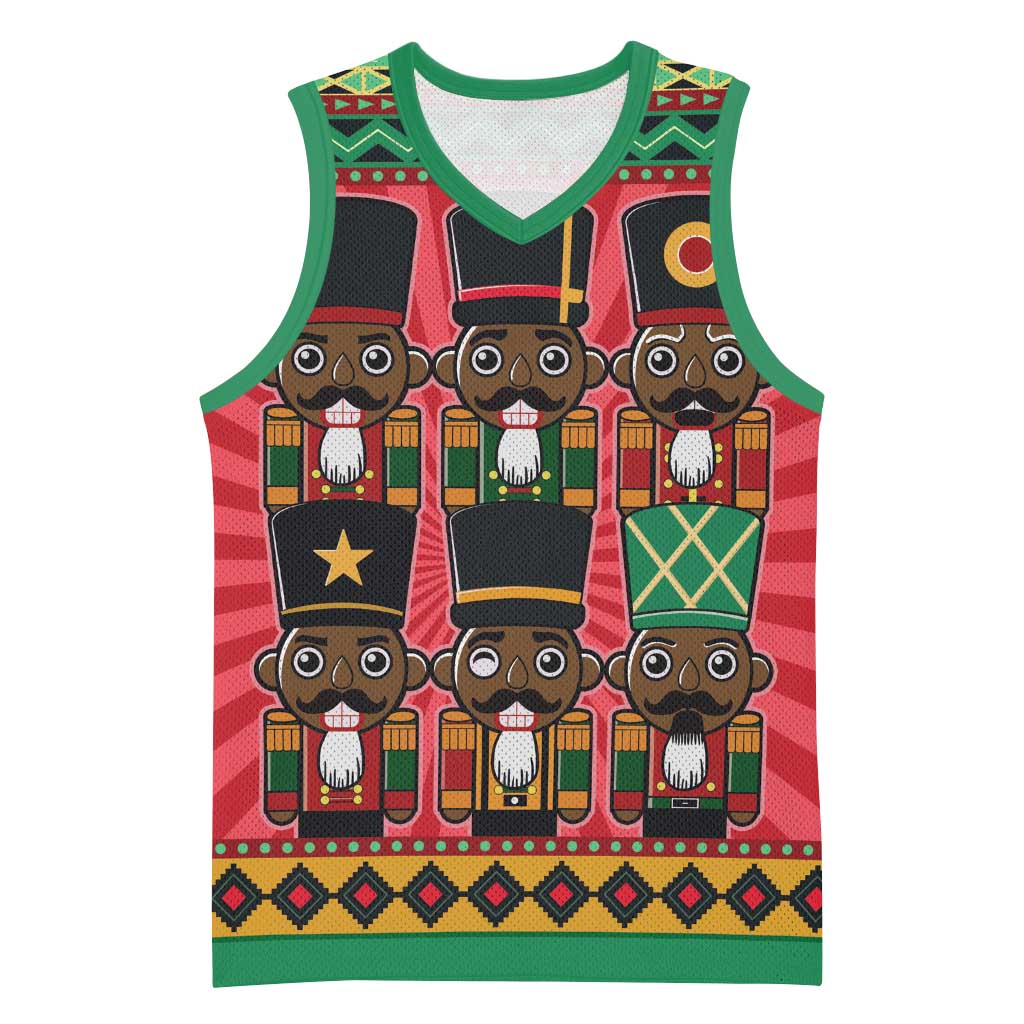 Black Nutcrackers Basketball Jersey Afro Christmas DT03