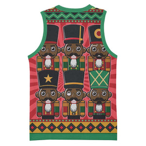 Black Nutcrackers Basketball Jersey Afro Christmas DT03